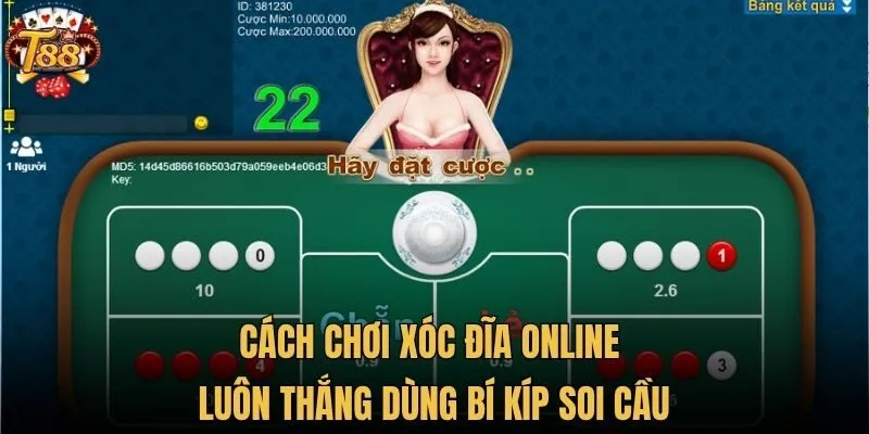 Cách chơi xóc đĩa online luôn thắng dùng bí kíp soi cầu